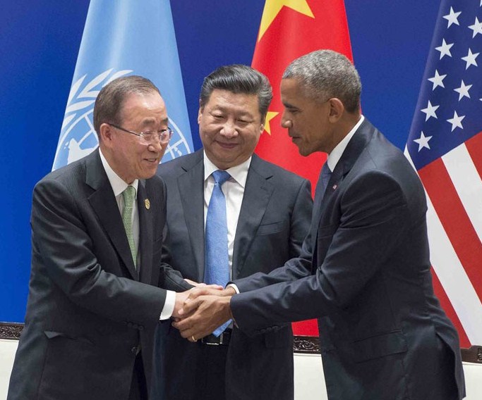 Secretary-General at Paris Agreement Ratification Ceremony.