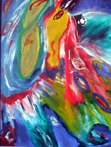 cavalo-pavao-oil-painting-by-maria-cristina-gama-de-figueiredo-1998