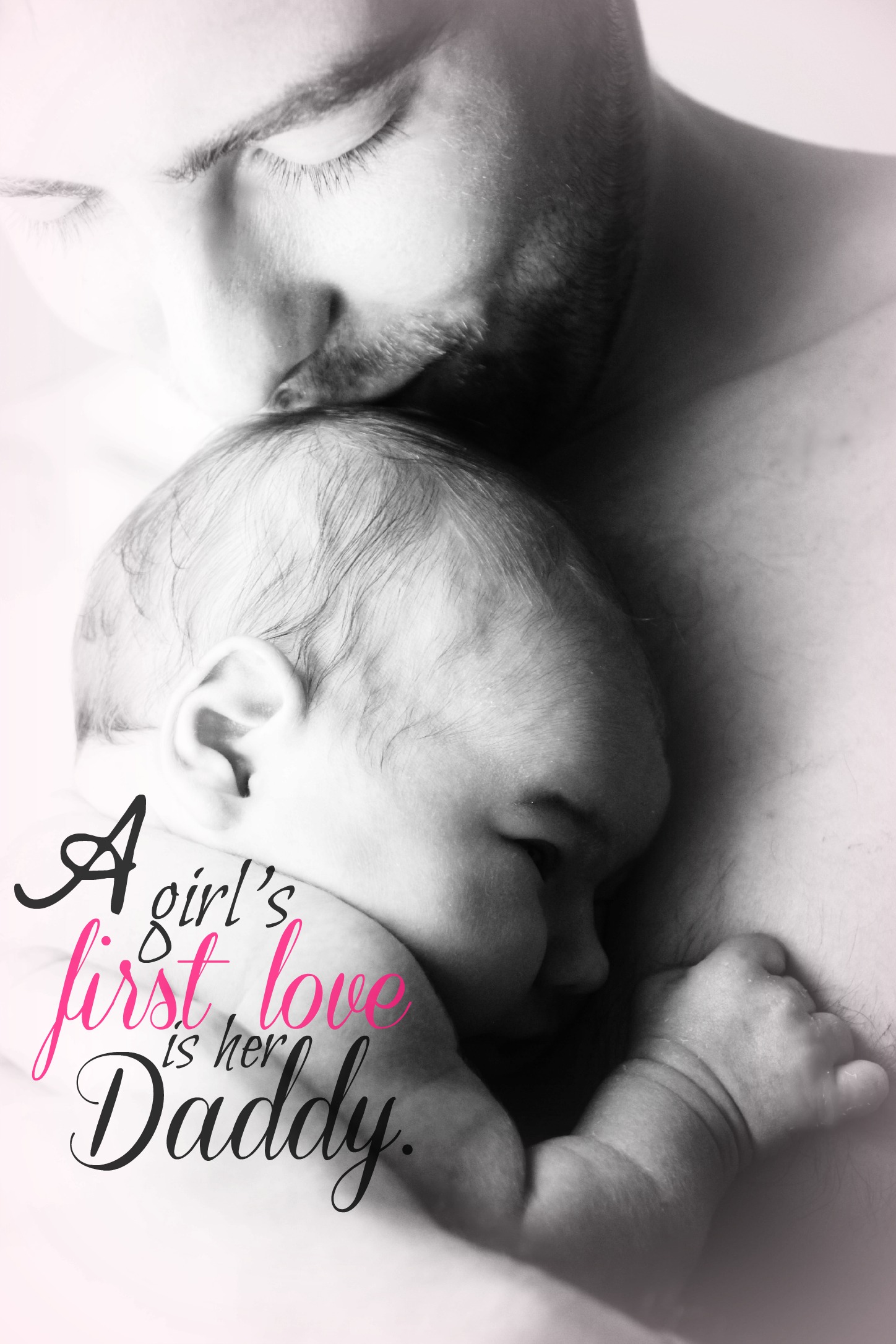 Father with Baby Daughter - A girl's first love is her Daddy