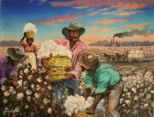 Georgia Slaves II from The Color of Money Collection by African American Painter John W Jones.jpg
