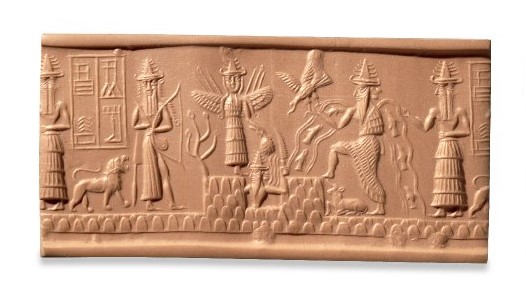 Mesopotamian deities on the Adda Seal