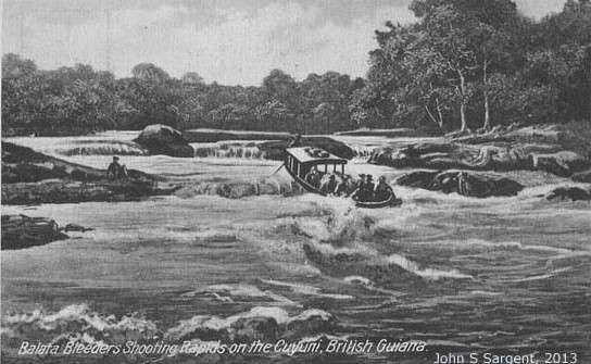 balata_bleeders_shooting_rapids_on_the_cuyuni,_british_guiana_c1908