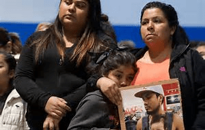 Mother and Daughter at Prayer Vigil in Morristown Tennesse April 2018